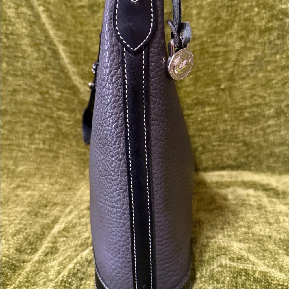 Dooney and Bourke Large Hobo in gray with black trim